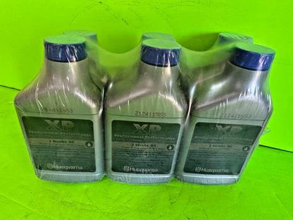 Husqvarna XP 2-Cycle Oil – 6-Pack OEM 6.4 oz Bottles (Part #212411553)1