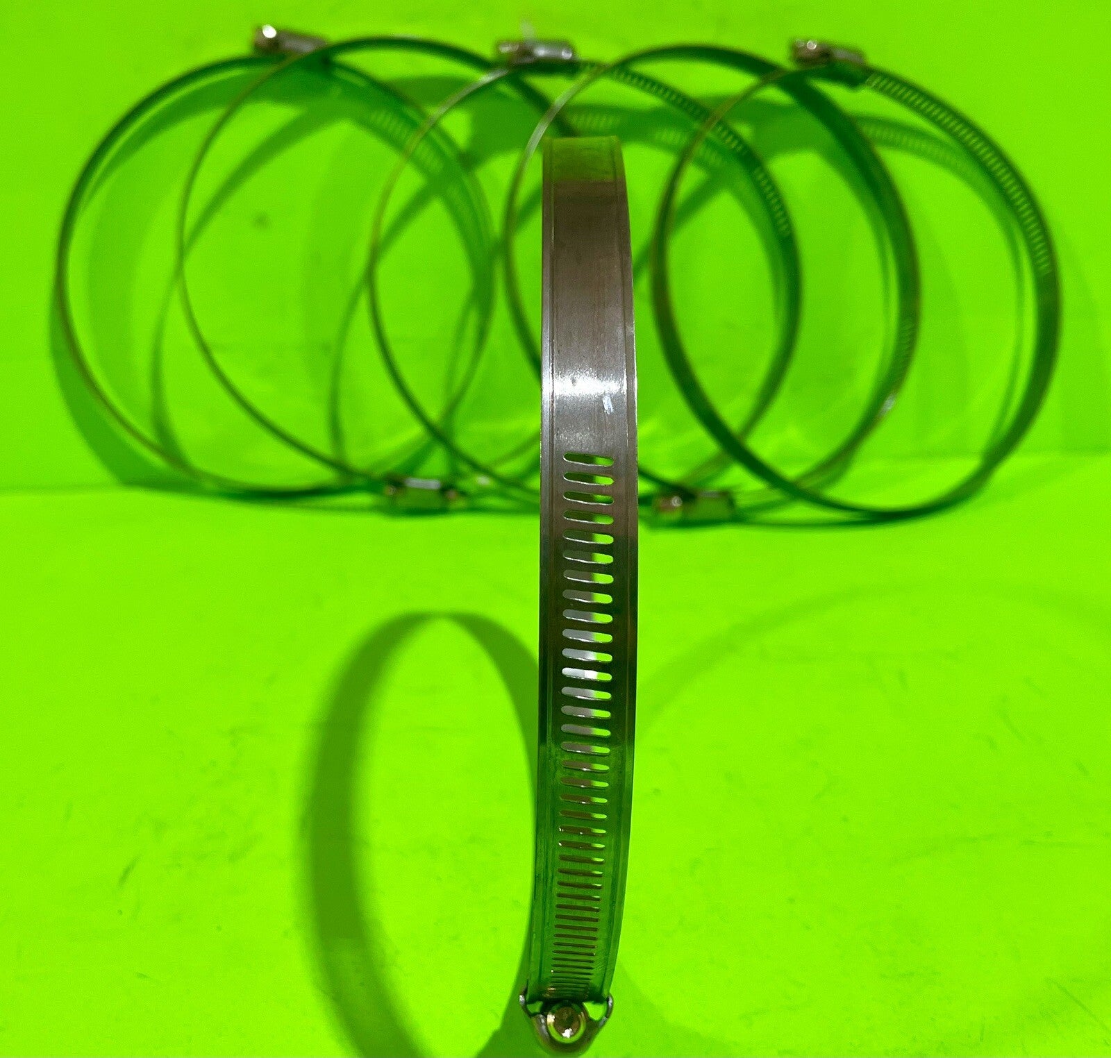 NEW 6-Pack Rotary 3457 Hose Clamps 5-1/8" to 6" Universal 1/2" Band Heavy Duty3