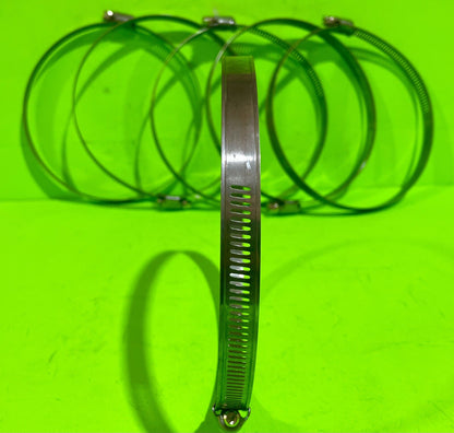 NEW 6-Pack Rotary 3457 Hose Clamps 5-1/8" to 6" Universal 1/2" Band Heavy Duty3