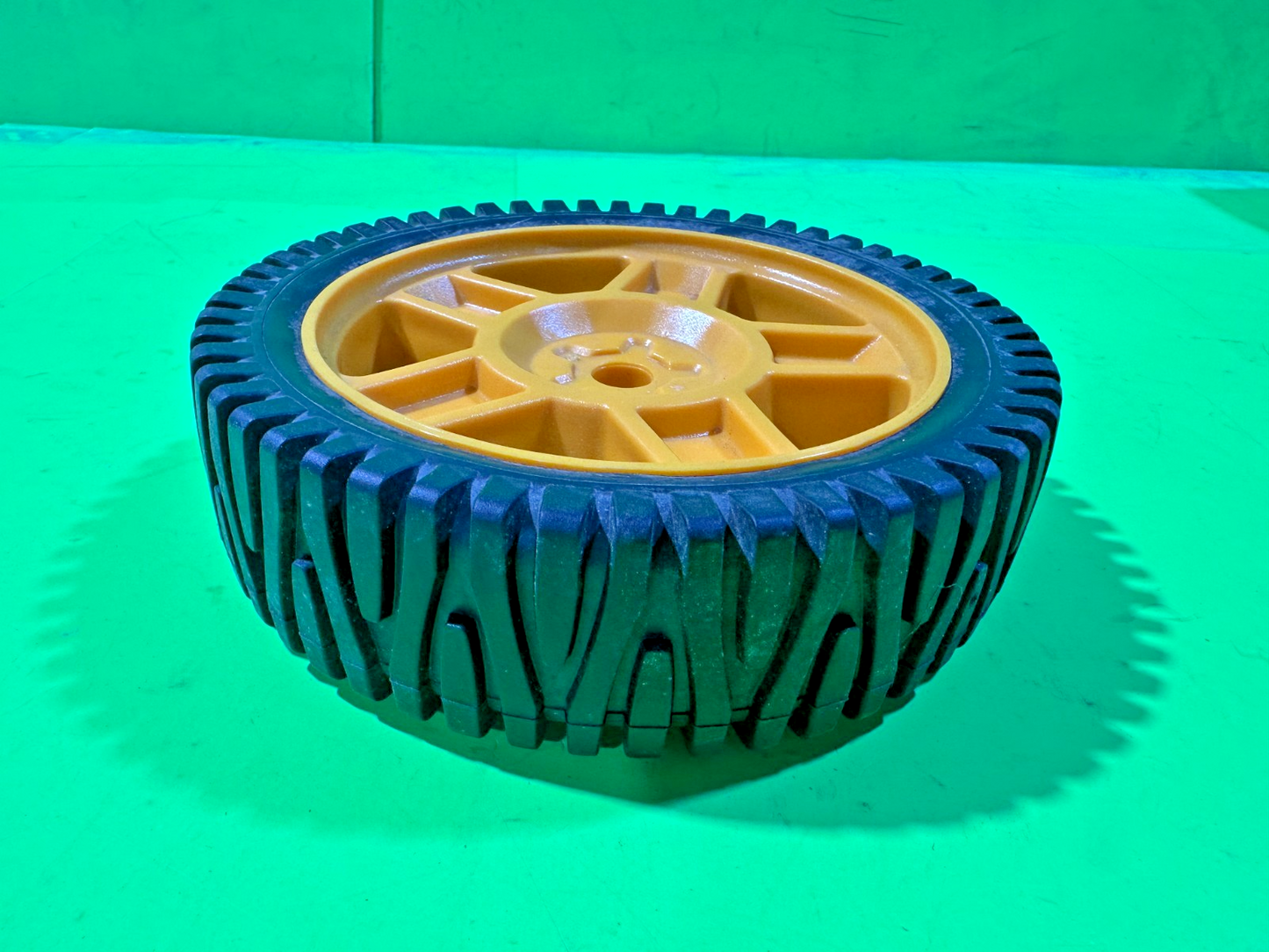 NEW Husqvarna Wheel & Tire Assembly 6.75" x 1.75" 193928 Yellow 5-Spoke Rim4
