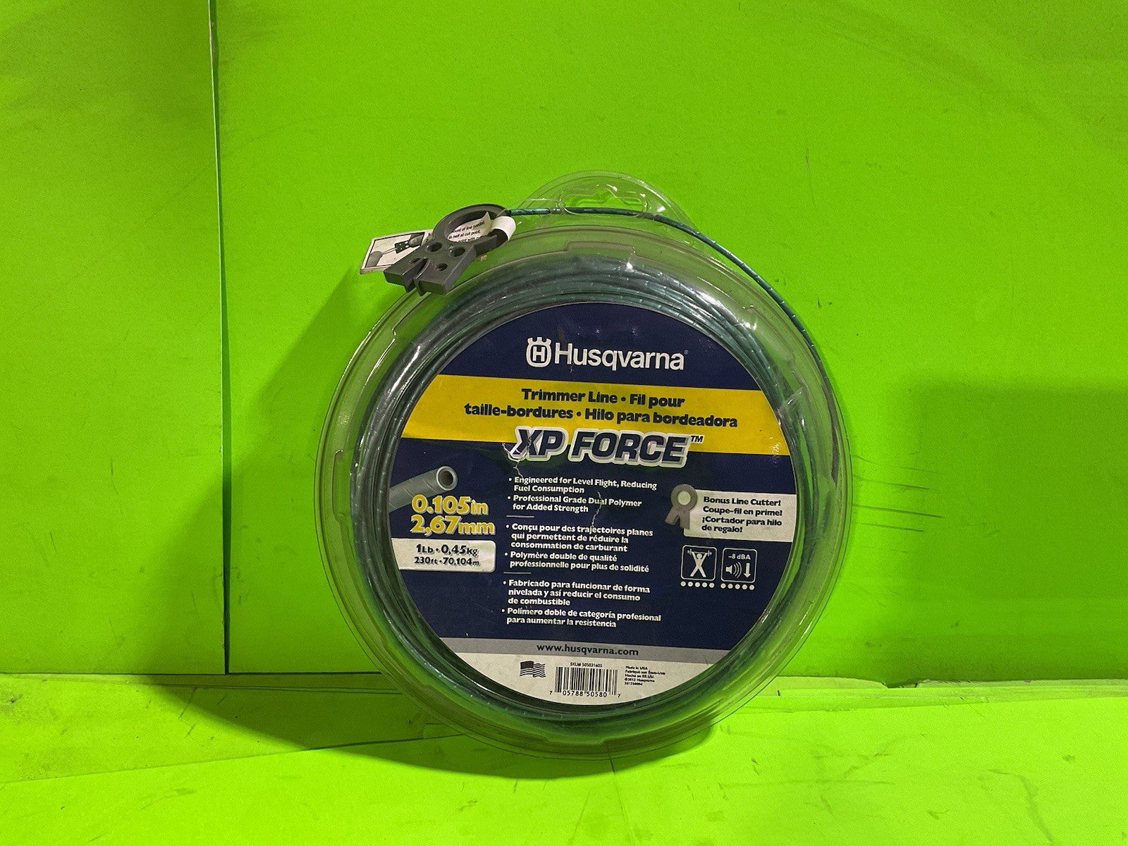 Husqvarna 505031605 XP Force .105” 1lb  (230') Trimmer Line - Genuine OEM1