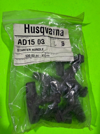 6pk Genuine OEM Husqvarna 530038491 Starter Handle Chainsaw 136 137 1411