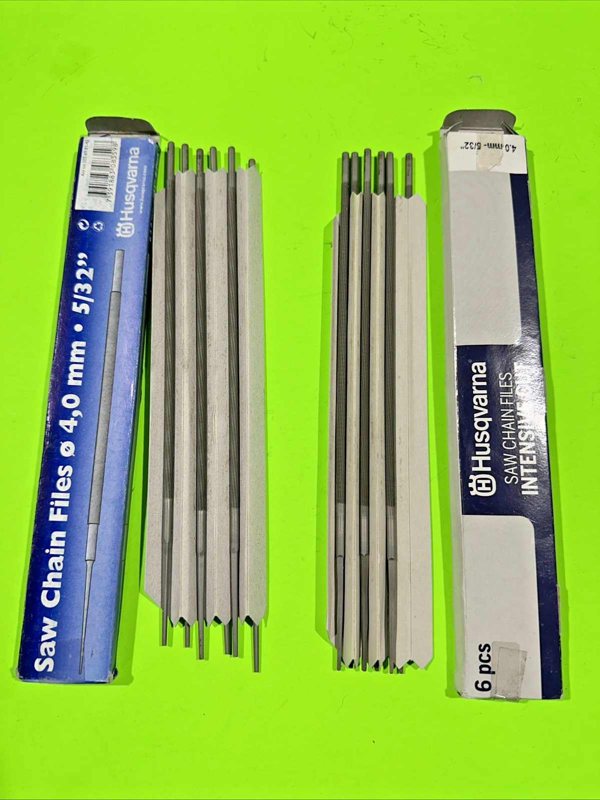 NEW 12 CHAINSAW FILES 5/32" FOR SHARPENING ALL BRANDS CHAINS SAW SHARPENER DOZEN0