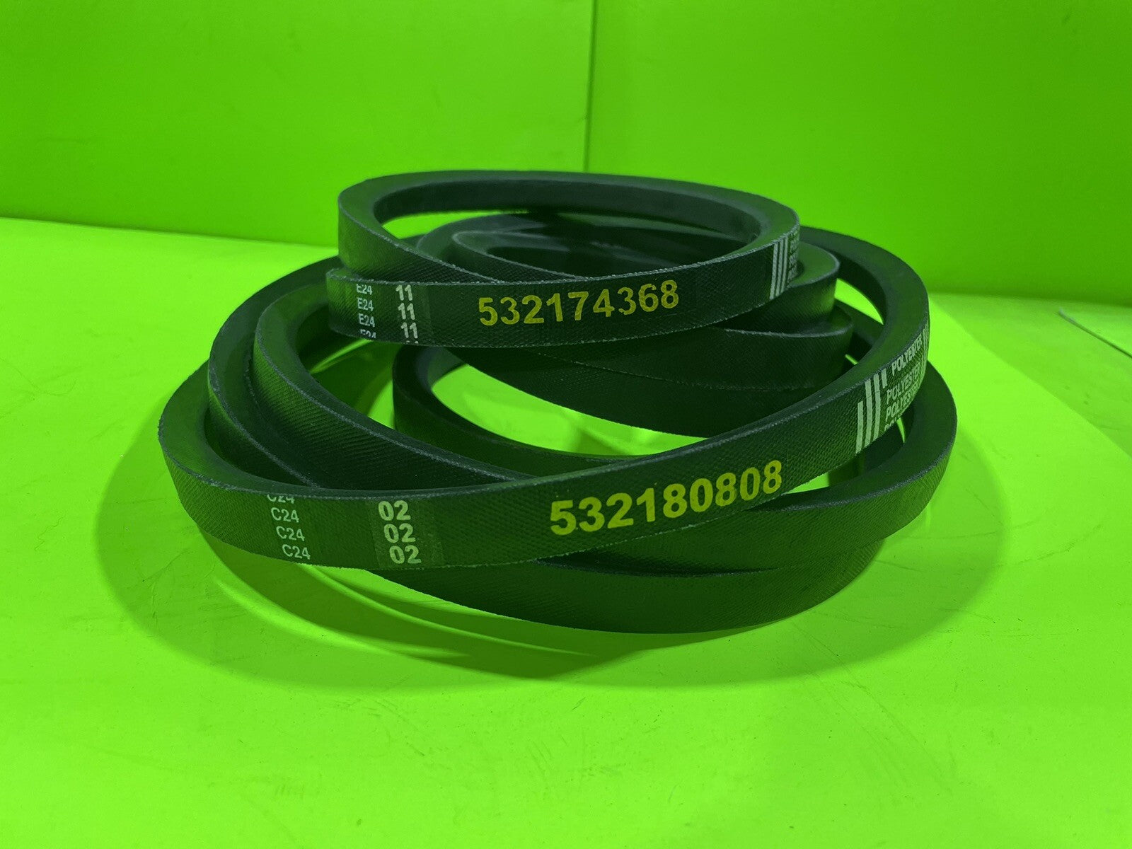 48" Primary and Secondary Deck Belt Combo 532174368 532180808 Replaces Craftsman6
