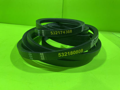 48" Primary and Secondary Deck Belt Combo 532174368 532180808 Replaces Craftsman6