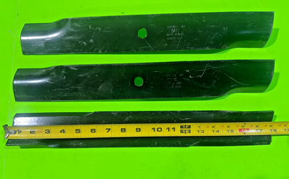 NEW Lawn Mower Blade 100341 3-Pack 18" Deck Replacement Fits 52" Mowers3