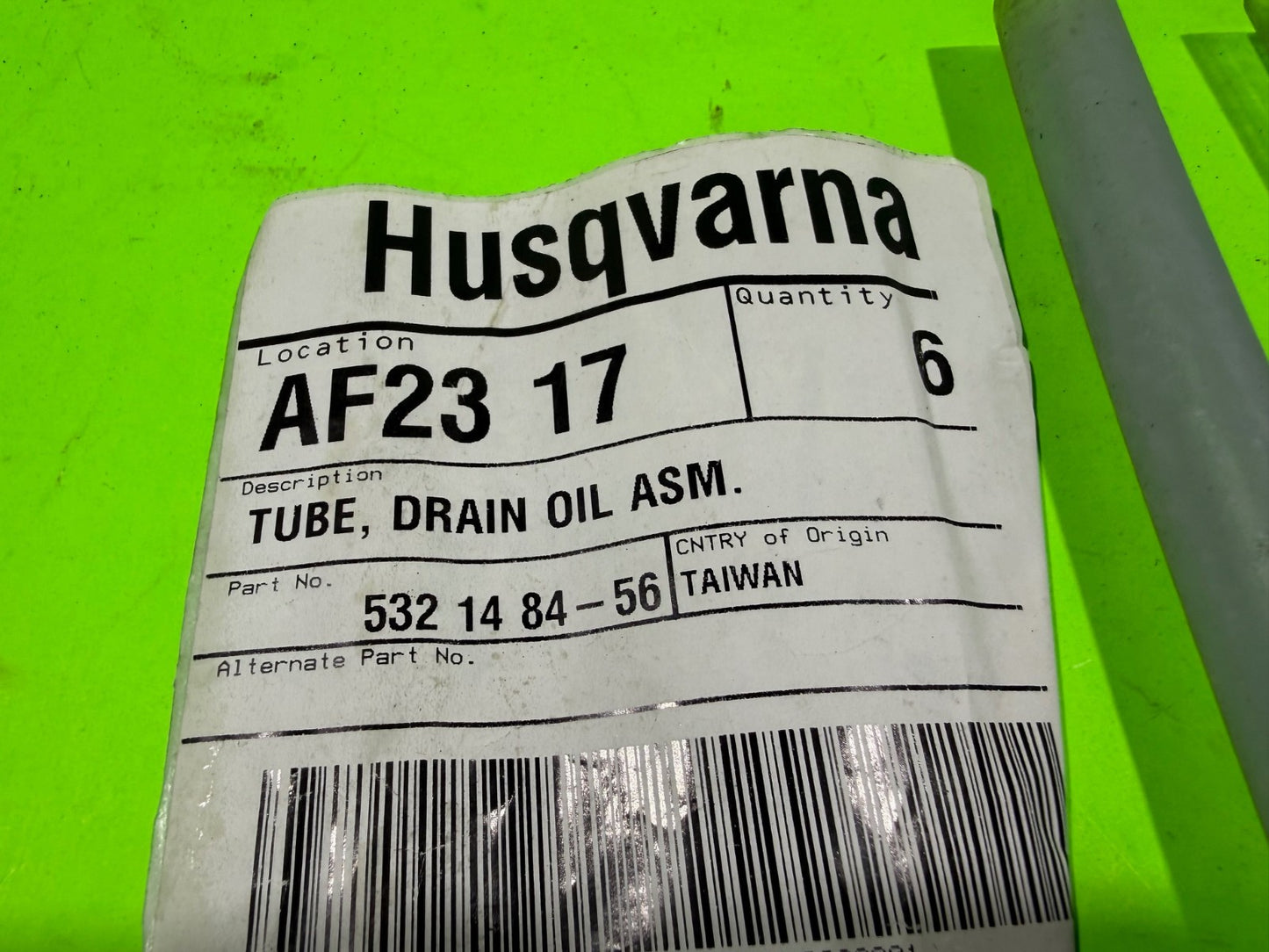 3pk Genuine OEM Husqvarna 532148456 Oil Drain Assy Tube Lawn Tractor1