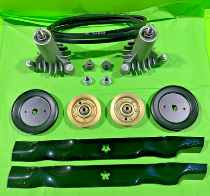 NEW Poulan Pro 3421H74 42" Deck Rebuild Kit, 2 Spindles, Blades, Belt, Pulleys2