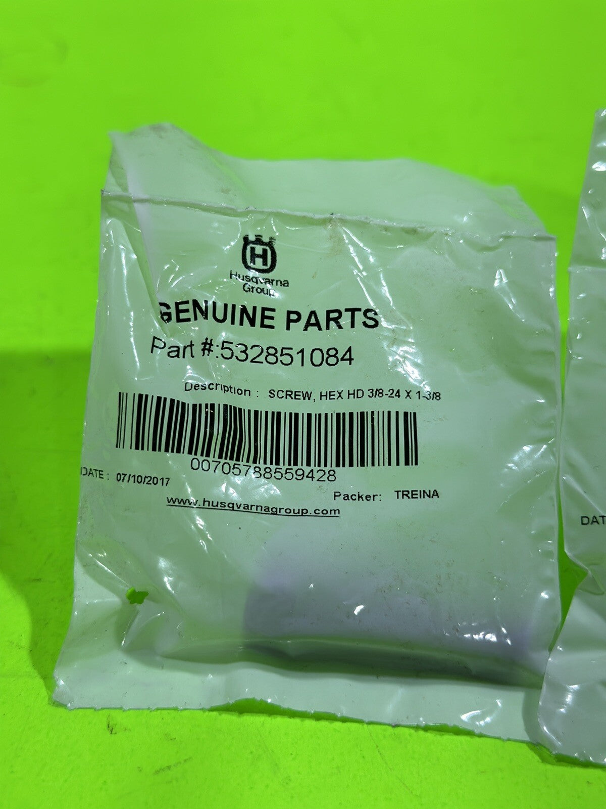 NEW Genuine Husqvarna 532851084 Hex Screw 851084 for Walk Mowers & Snowblowers6