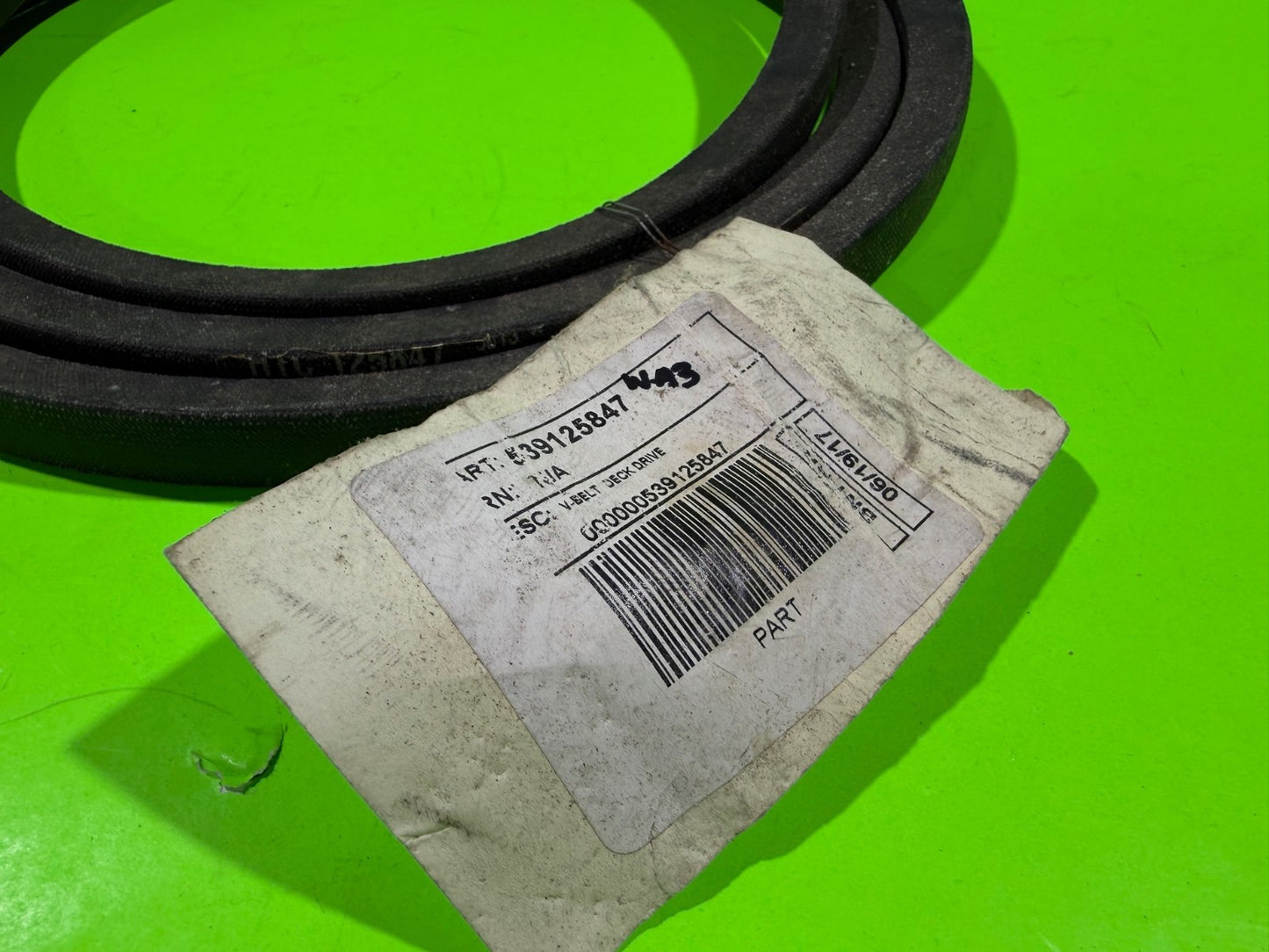 NEW Genuine OEM Husqvarna 539125847 Deck Belt 5/8" x 82"1