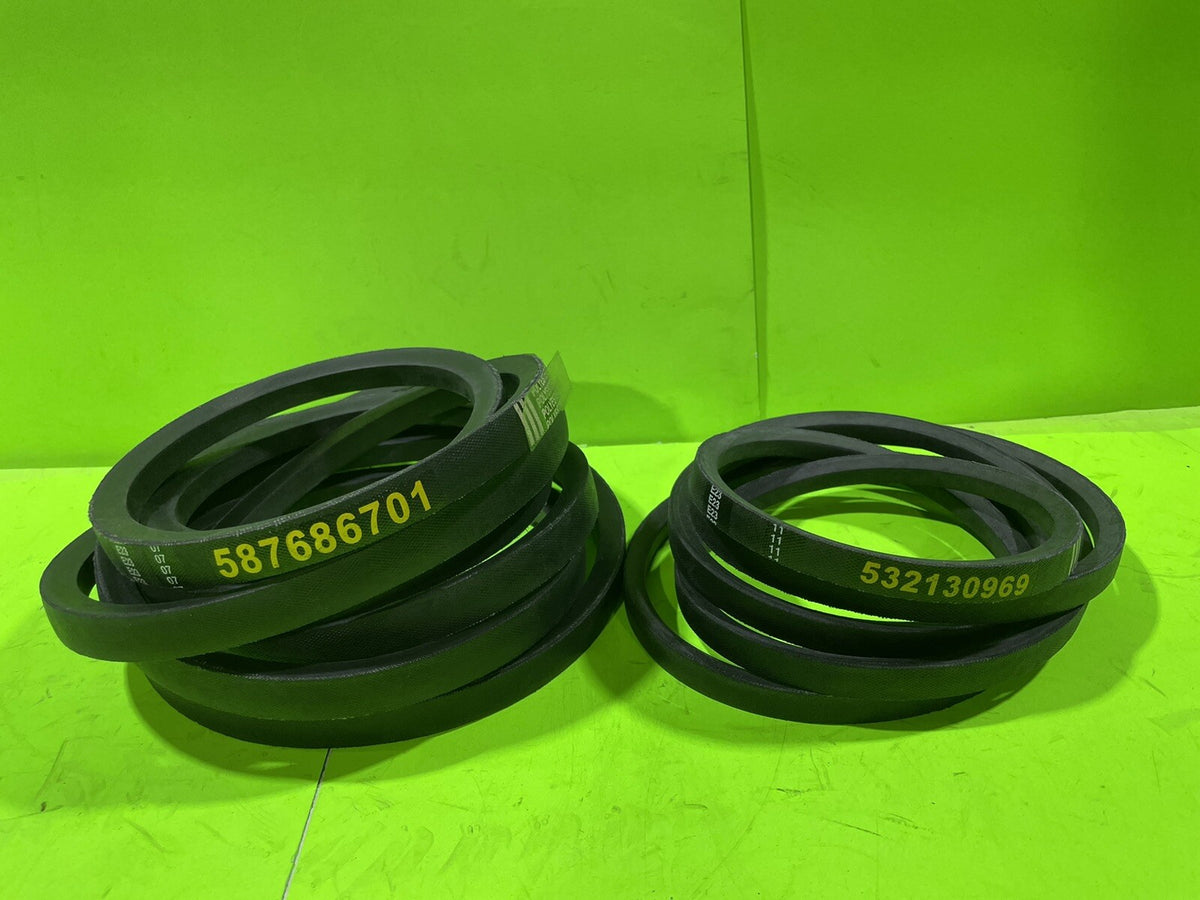 Deck Drive Belt Combo For 54" Deck 532130969 587686701 Husqvarna Poulan YTH24540