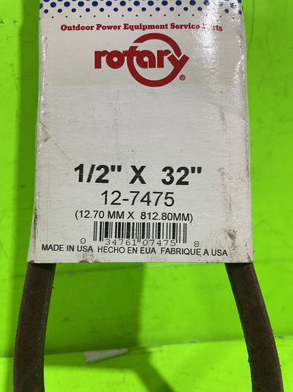 Rotary Aramid 7475 Belt 1/2" x 32" MTD 754-0104 754-0177 JD M45681 M810371