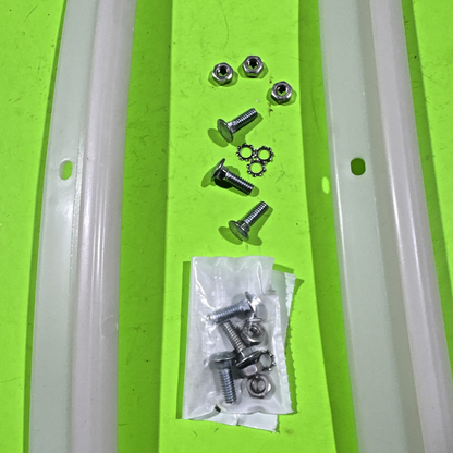 2 PACK NEW TORO SNOW BLOWER SCRAPER BAR 23-3170 WITH HARDWARE S200, S620, CR202