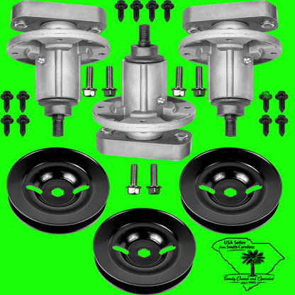 NEW John Deere 2148HV 48" Deck Spindle Assembly with Pulley Kit GY20050 GX203350