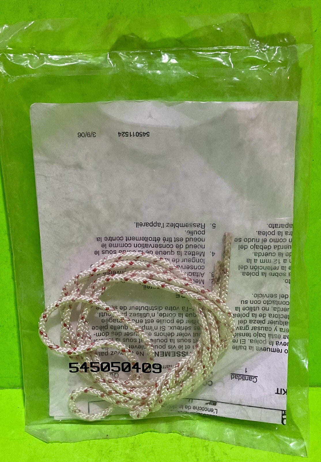 Genuine Husqvarna Starter Rope 545050409 Fits Craftsman Poulan5