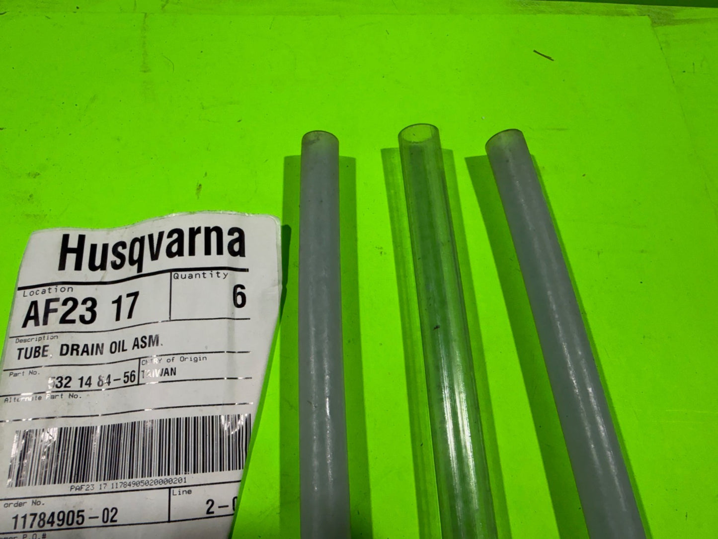 3pk Genuine OEM Husqvarna 532148456 Oil Drain Assy Tube Lawn Tractor4