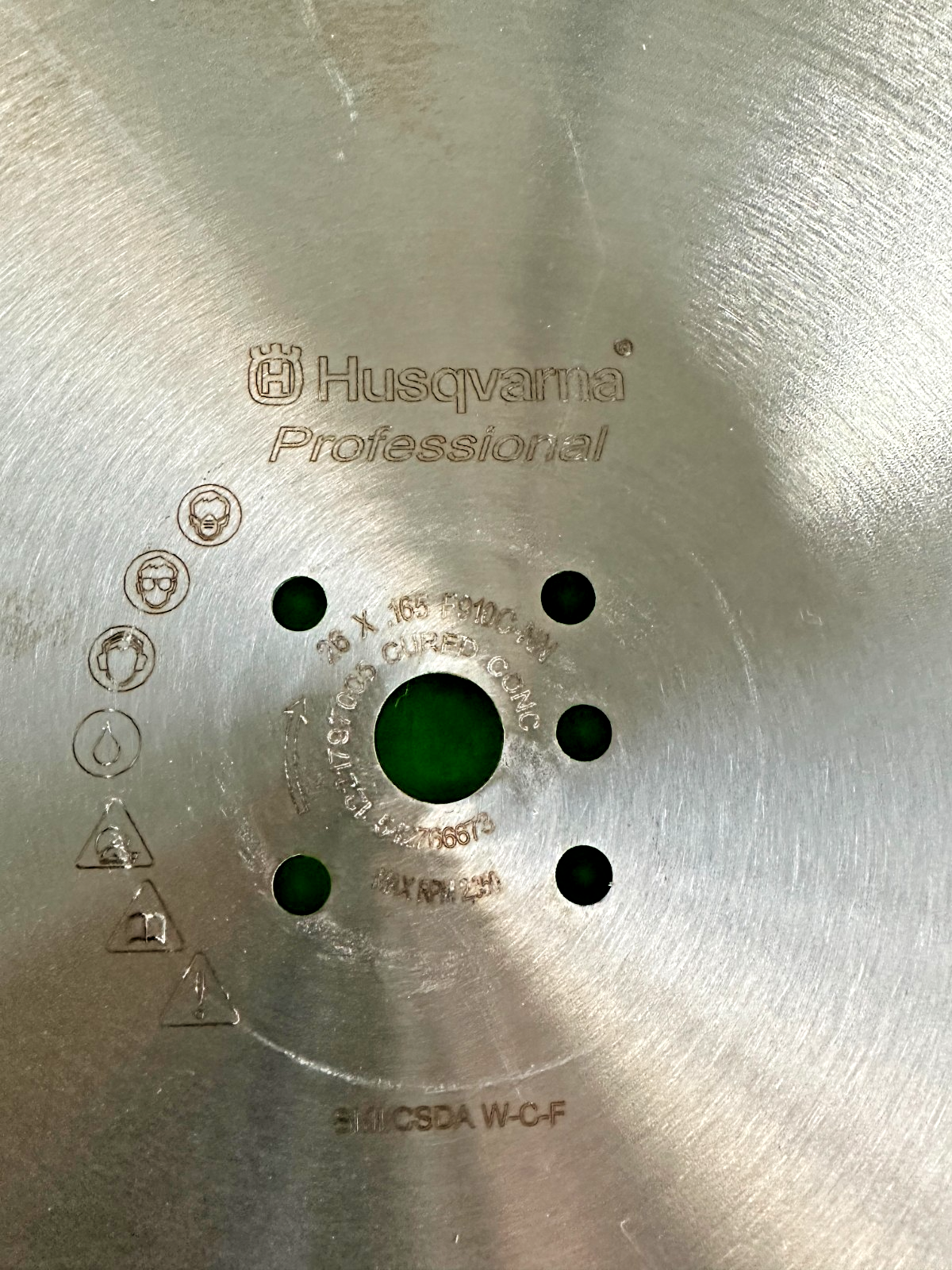 OPEN BOX Husqvarna F910C 542766673 26" Diamond Blade .165 Cured / Hard Concrete1