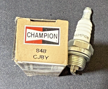NEW Champion 848 CJ8Y Spark Plug Copper Plus Fits Small Engines OEM 2 Pack1