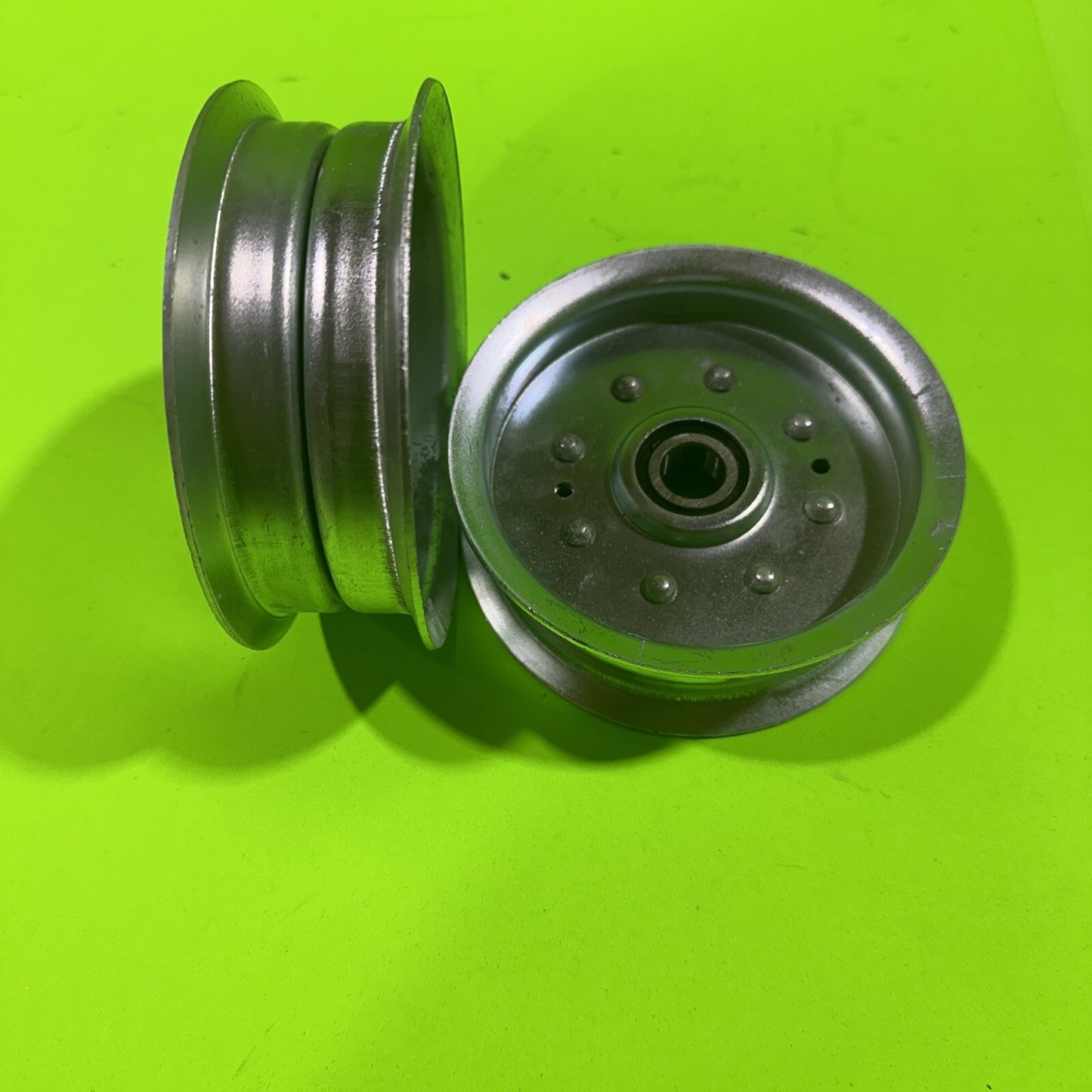 2 Flat Idler Pulley For MTD Cub Cadet 75605034 95605034 75605034A 95605034A1