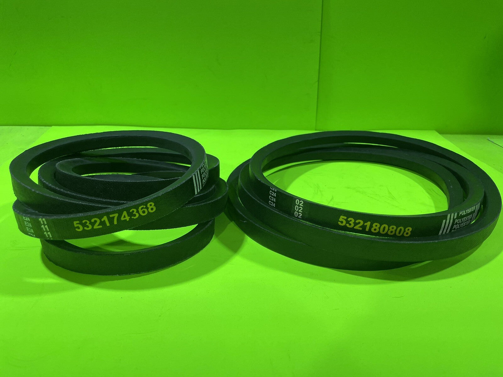48" Primary and Secondary Deck Belt Combo 532174368 532180808 Replaces Craftsman3