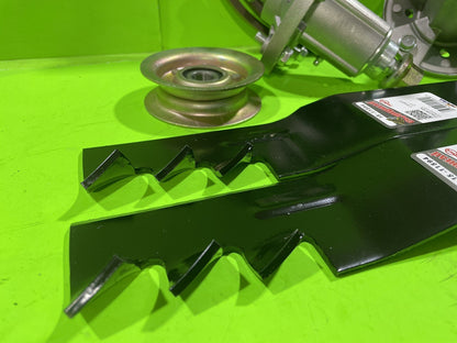 NEW 42" DECK REBUILD KIT 100 SERIES BLADES SPINDLES IDLERS BELT FITS JD7