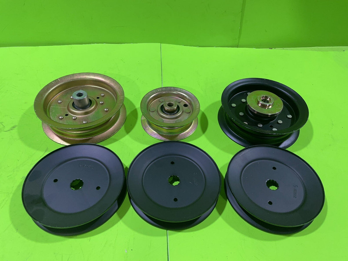 48" Deck Spindle Pulleys Idler Pulleys For Husqvarna YTH23V48 YTH24V48 YTH24K480