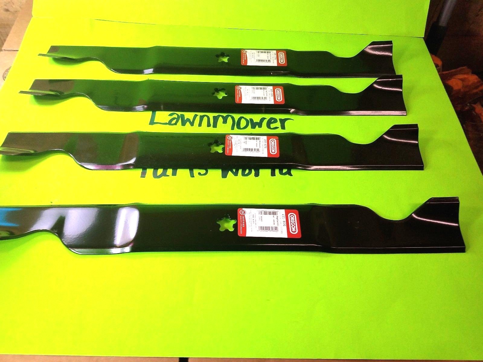 (4)- Lawn Mower Blades for 46" Deck AYP Sears Roper Craftsman Husqvarna 4053800