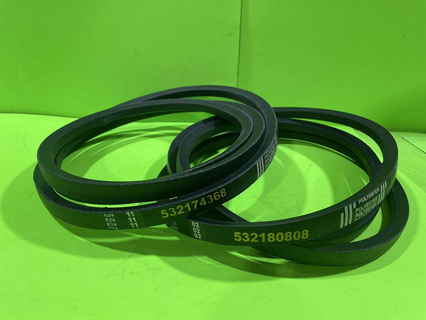 48" Primary and Secondary Deck Belt Combo 532174368 532180808 Replaces Craftsman0