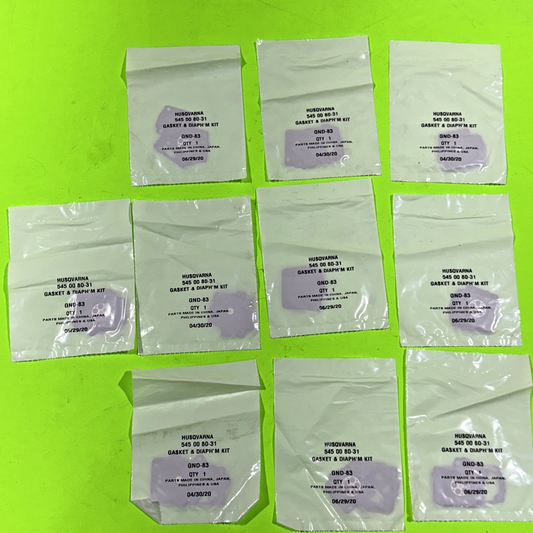 10 Pack OEM Zama GND-83 Husqvarna 545008031 Carburetor Gasket Kit 235E 236E 240E0