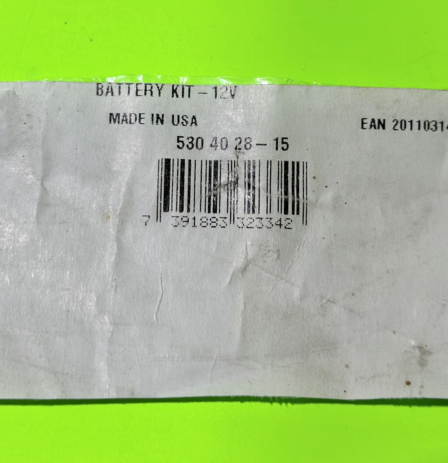 OEM Husqvarna 530402815 Battery Kit Panasonic 12V 7AH Battery LC-R127R2P19