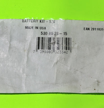 OEM Husqvarna 530402815 Battery Kit Panasonic 12V 7AH Battery LC-R127R2P19
