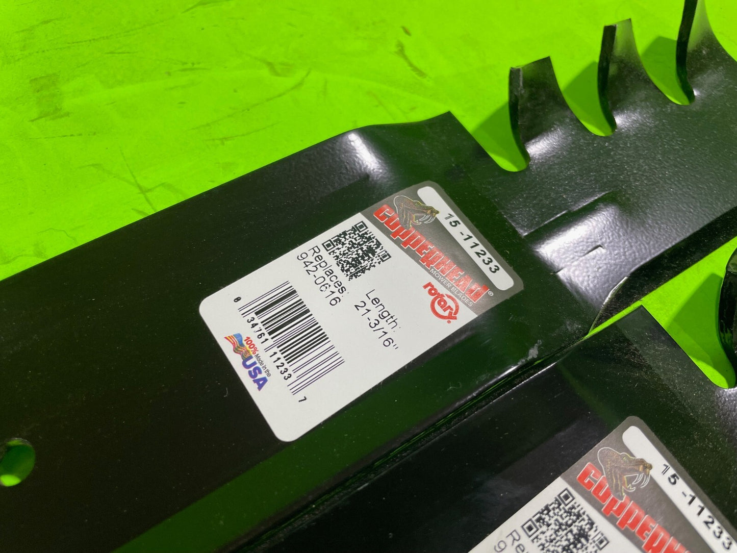 2Pk Rotary Gator Blades 42" MTD Cub Cadet Troy Bilt 942-04312 942-0616 112331