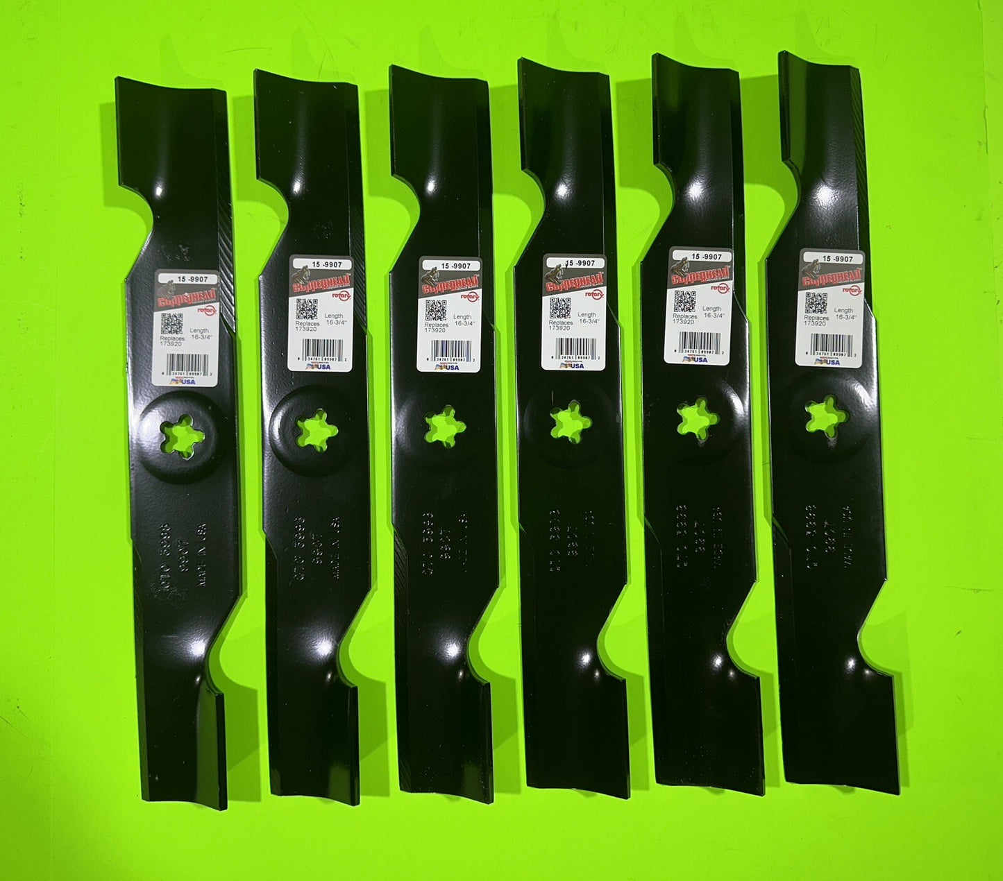 6 Mower Blades fit AYP Craftsman 173920 180054 532180054 917276022 48" Deck0