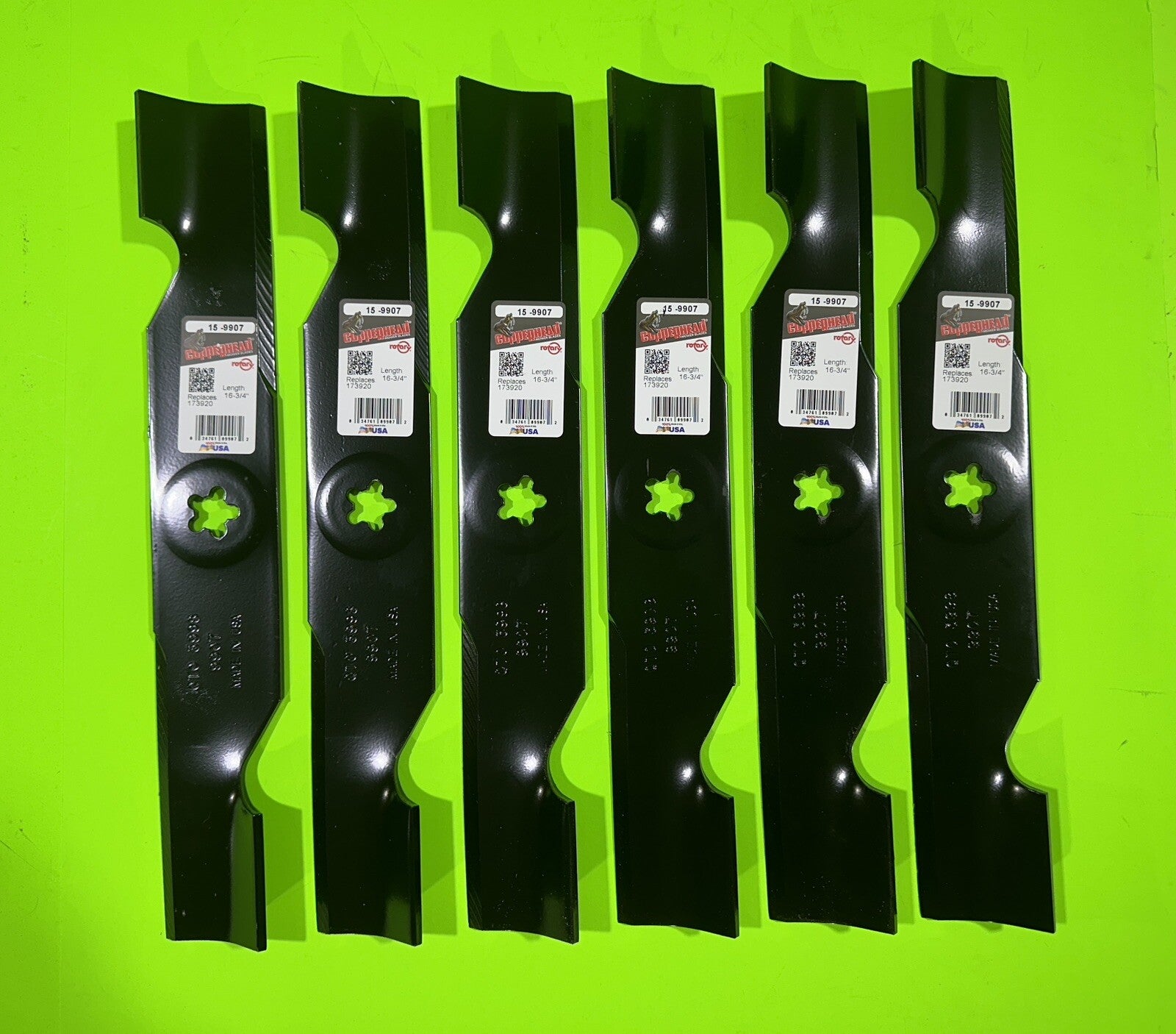 6 Mower Blades fit AYP Craftsman 173920 180054 532180054 917276022 48" Deck0