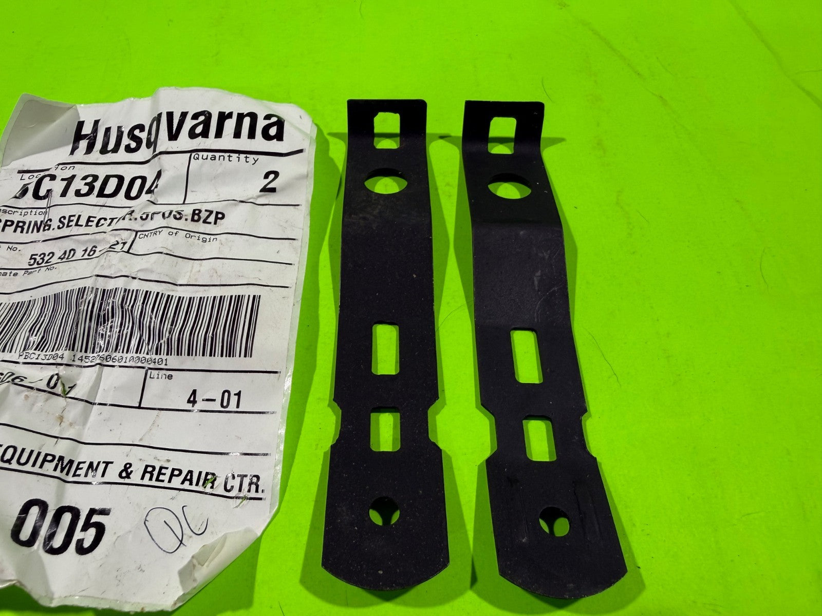 2 pk Genuine OEM Husqvarna 532401621 Selector Spring 5POS2