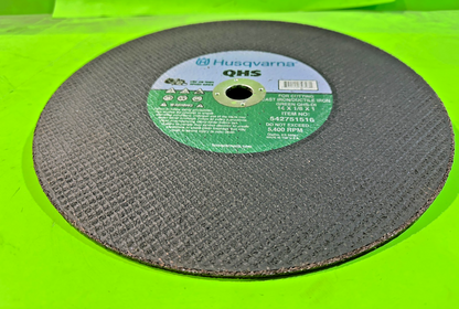 NEW Husqvarna Metal QHS-DI Green Blade 542751516 14" x 1/8" x 1" Iron Cutting3