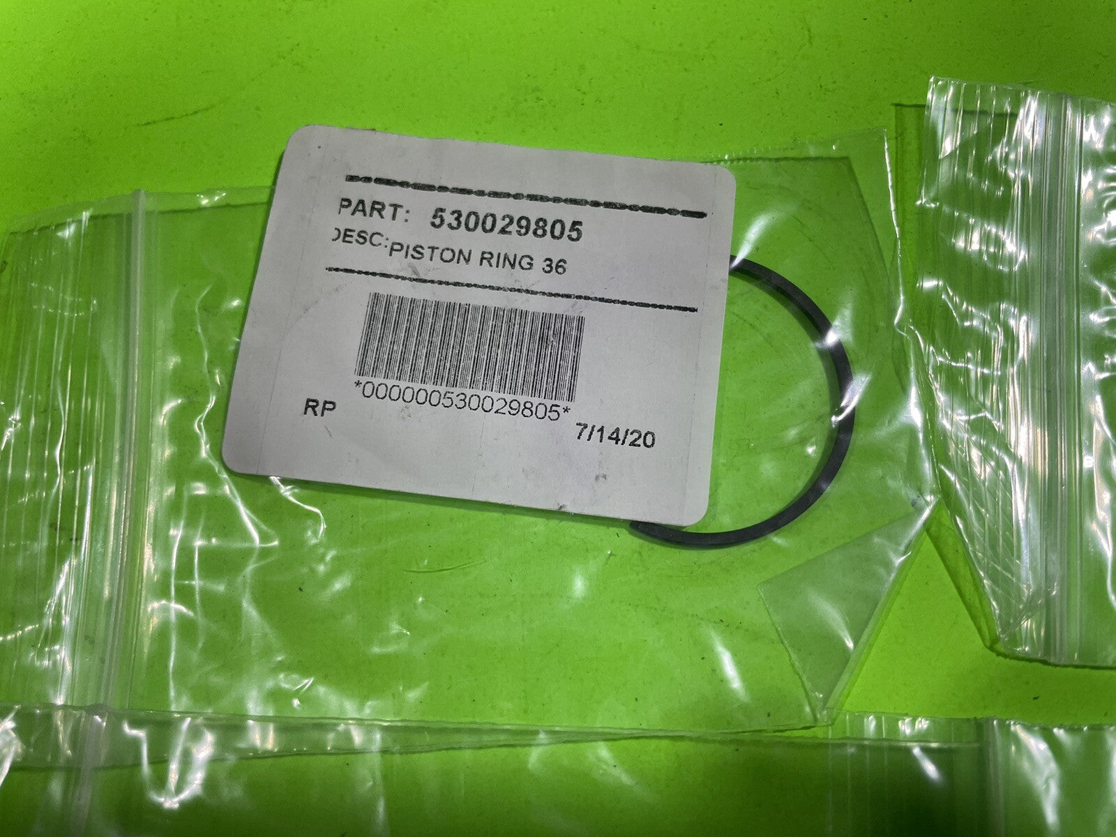 4Pk Genuine OEM Husqvarna 530029805 Piston Rings 136 137 Poulan 1950 1975 21503