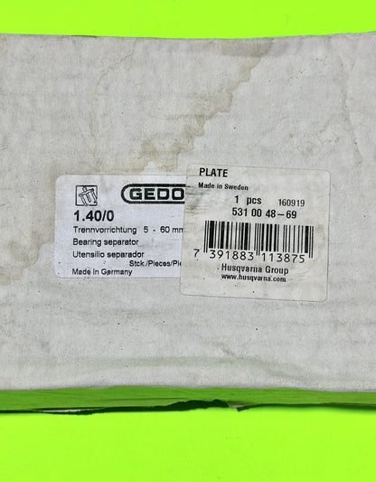 Genuine OEM Husqvarna 531004869 Gedore 1.40/0 Bearing Separator, 5-60mm Output8