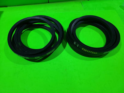 2PK Deck Belt for Husqvarna 539117245 RZ4623 RZ4219 RZ4619 (5/8"x123")3