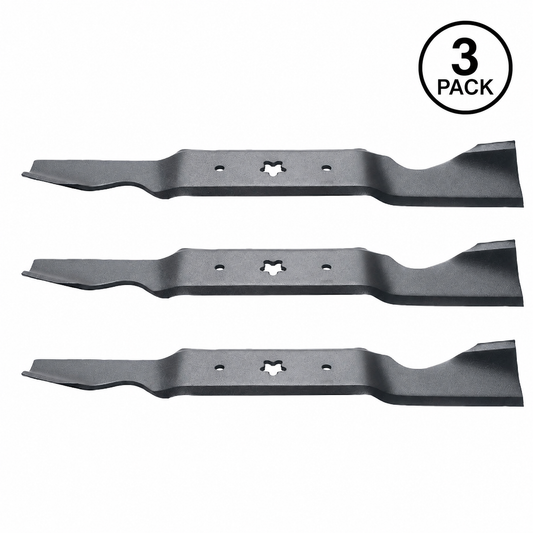 3 Pack High Lift 54" Mower Blades for Husqvarna, Craftsman & Poulan 187254 187256