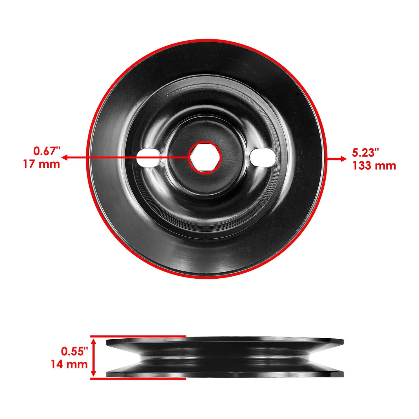 GX22616 Spindle Pulley for John Deere Lawn Tractors