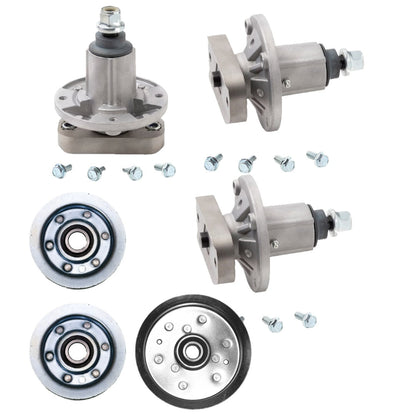 SPK24 48 inch deck spindle and idler pulley kit for John Deere Scotts Sabre