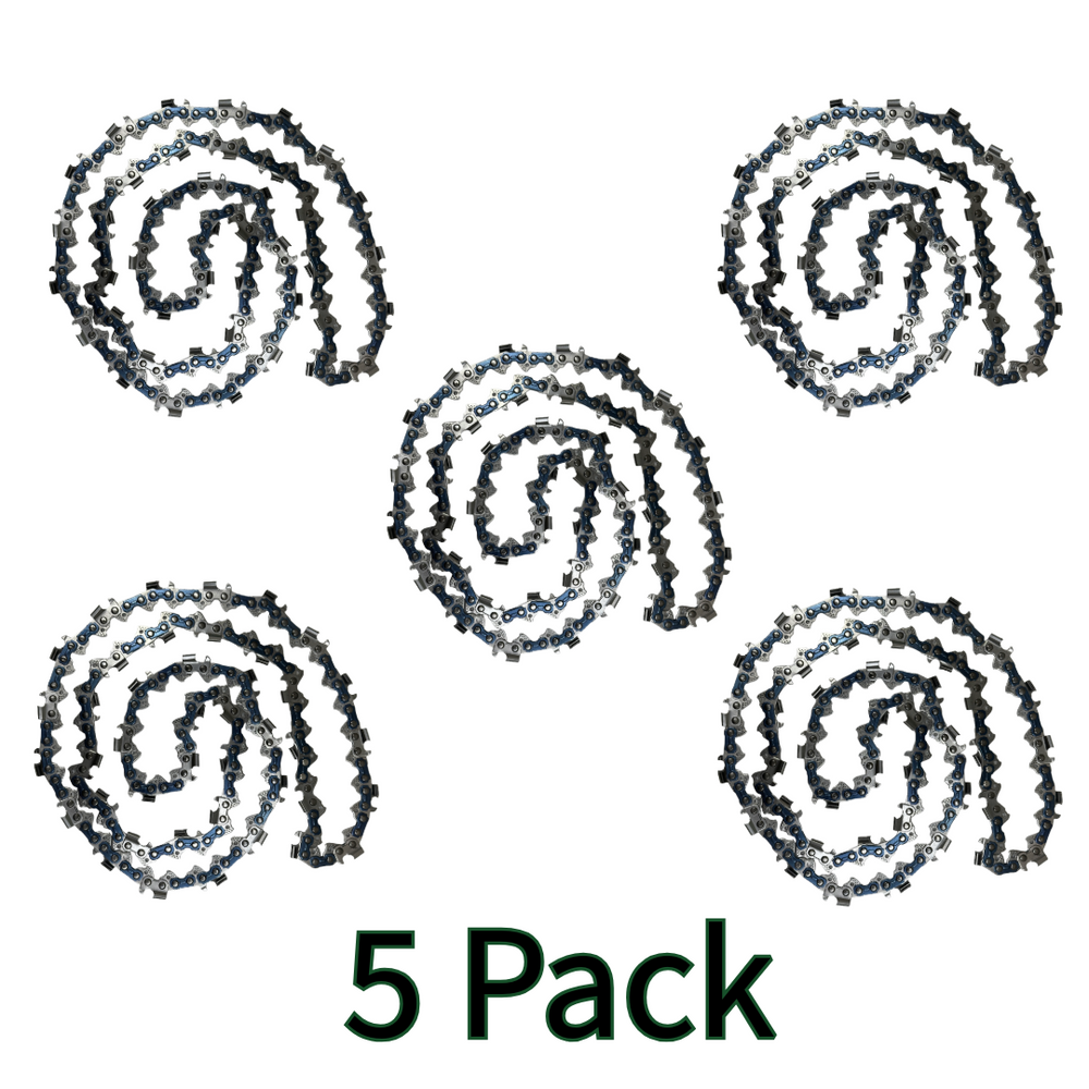 3/8 .058 72DL 5 Pack Chainsaw Chain 20" Husqvarna Jonsered Poulan Pro