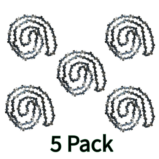 3/8 .058 72DL 5 Pack Chainsaw Chain 20" Husqvarna Jonsered Poulan Pro