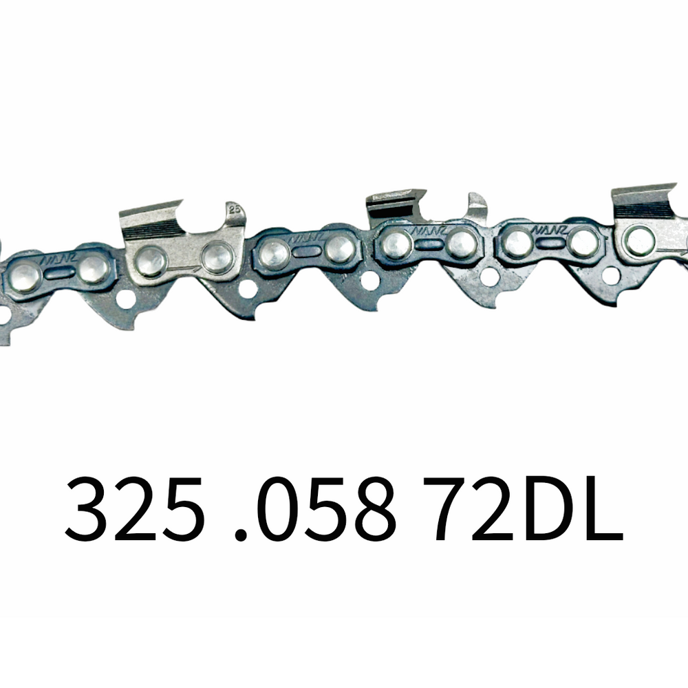 325 .058 72DL 3 Pack Chainsaw Chain 18" Husqvarna Jonsered Poulan Pro