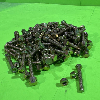 Pack of 100 Shear Pin Bolt, Nut & Spacer for Murray, Snapper 500026MA 1501216MA8